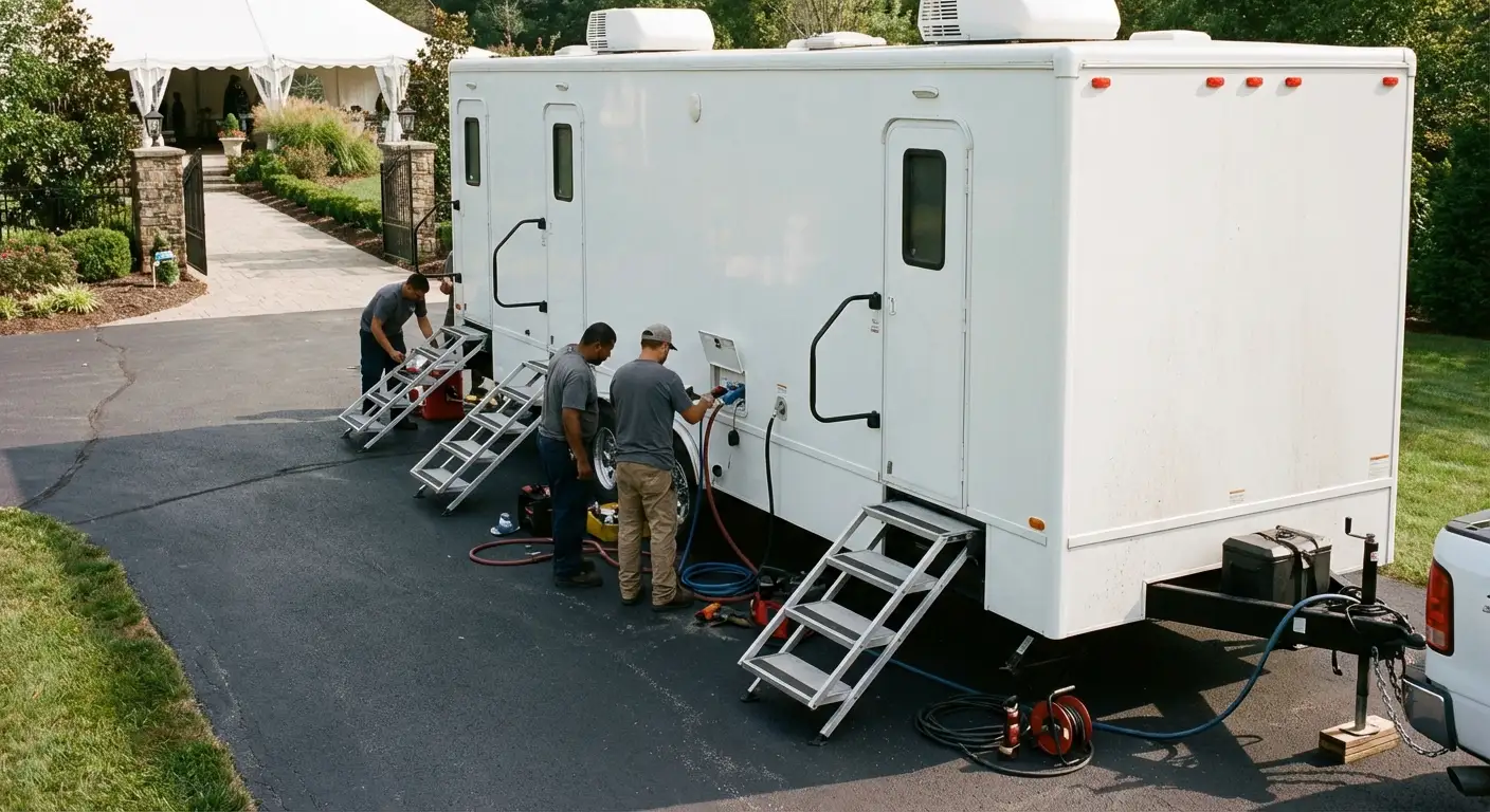 Luxury Restroom Trailer in Delton, MI